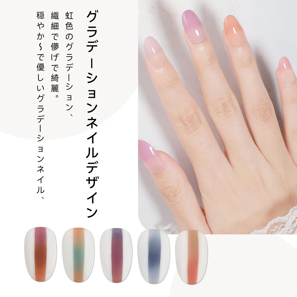 Coikaze Gradient Nail Powder Nail Color Mirror Nail Metallic Nail DIY Nail Gel Gradient 8 Sponge Tips 16-Color Palette Powder, Powder, Powder, Nails,