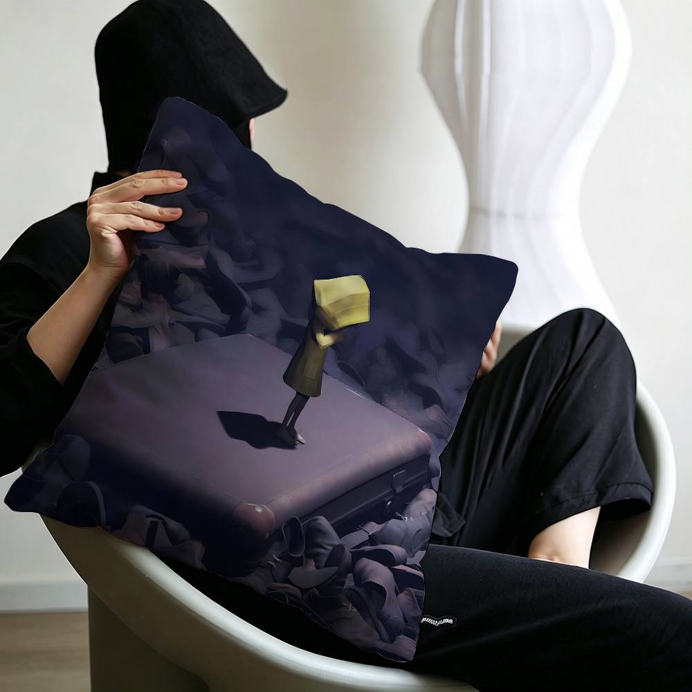 Game L-Little Nightmares Pillowcase toon Gift Cushion Cover Bedroom Home Sofa Chair Seat Decor pillow case