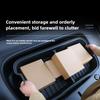 For New Tesla Model Y Juniper 2025 Launch Organizer Box Rear Trunk Double-deck Storage Box Front Cargo Dustproof Luggage Tray