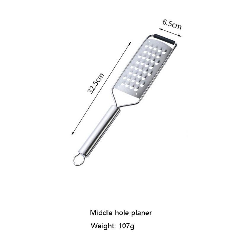 Multi-purpose Food Grater with Handle, Cheese Graters for Kitchen, Slicer for Vegetable Fruit and Chocolate, 304 Stainless Steel
