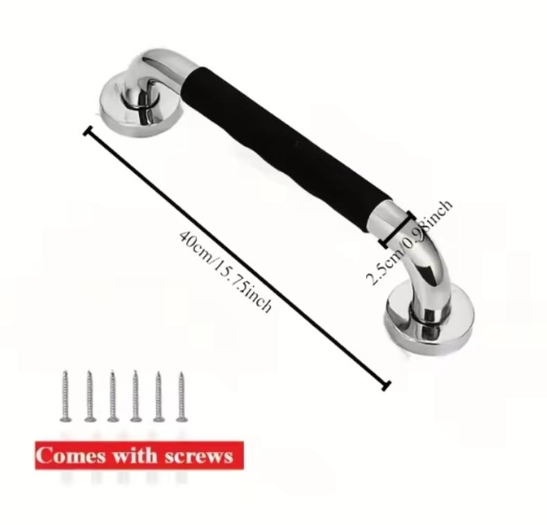 Shower Toilet Handrail Stainless Steel/Plastic Bathroom Tub Grab Bar Anti Slip Prevent Falls for Elderly Safety Support Handle