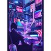 Future Cyberpunk City Poster Punk Style Night City Street Scenery Canvas  Wall  Picture for Living Room Decor Cuadro