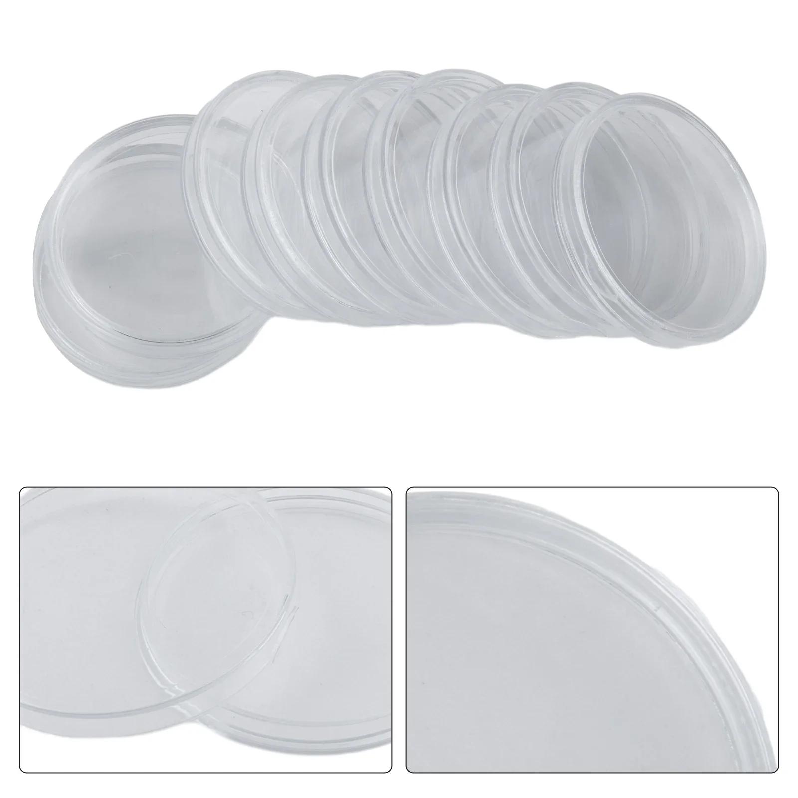 100pcs Coin Capsules 38mm Accessories Clear Collection Round Storage Transparent Case Container Holder Plastic