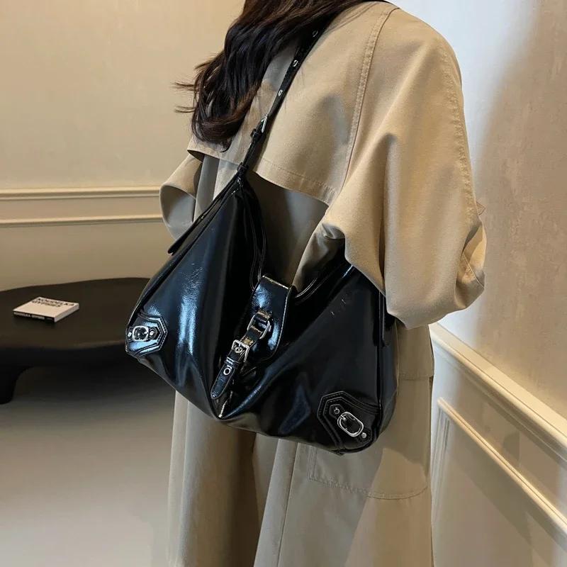 Módní jasné jednobarevné ramenní půlměsíční zipové populární vysoce kvalitní luxusní crossbody tašky