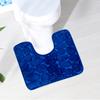 Toilet Door Mat Carpet Mat Toilet Floor Mat U-shaped Floor Mat Water Resist Mat Toilet Bathroom Moisture-wicking Non-slip Mat