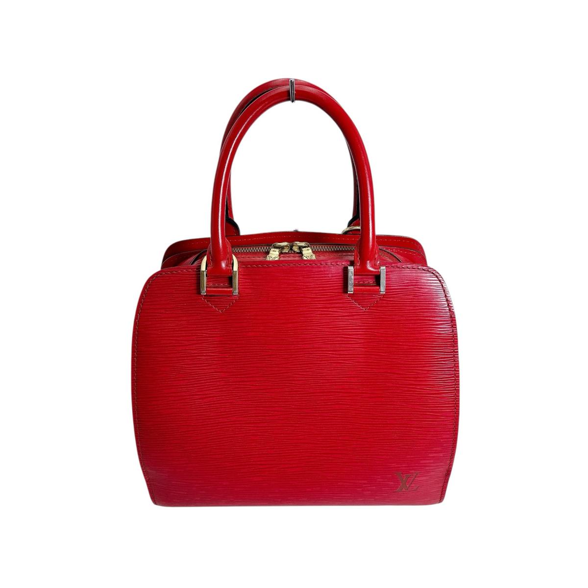 

LOUIS VUITTON Ponneuf Epi Handbag Epi Leather Red Women M52057 Used