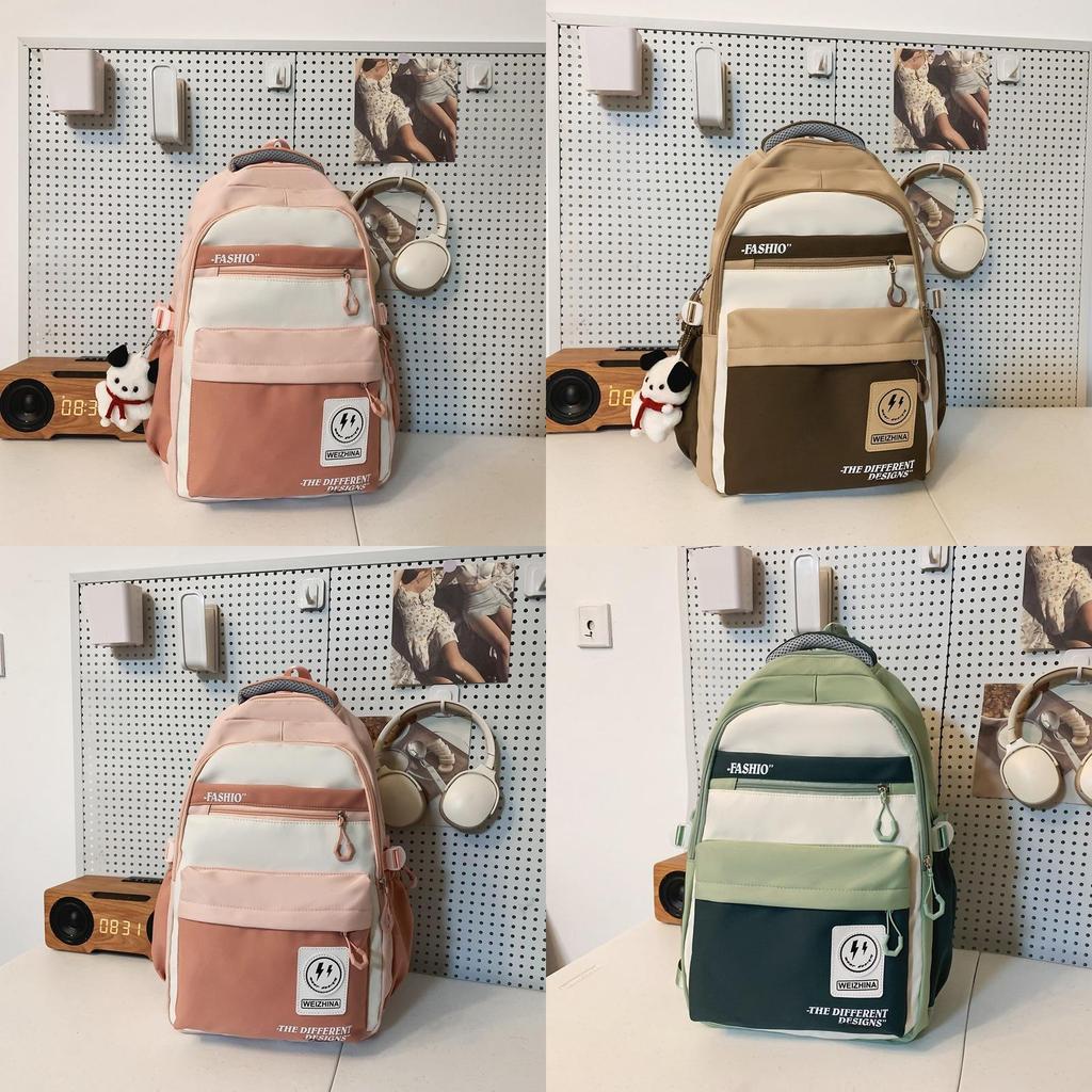 Nylon Fashion Backpack For Students With Feature And Laptop Storage For School Use