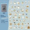 100 Sheets/box Bread Coffee Dessert Pattern Sticker For Hand Account Collage Material DIY Diary Notes Message Decoration