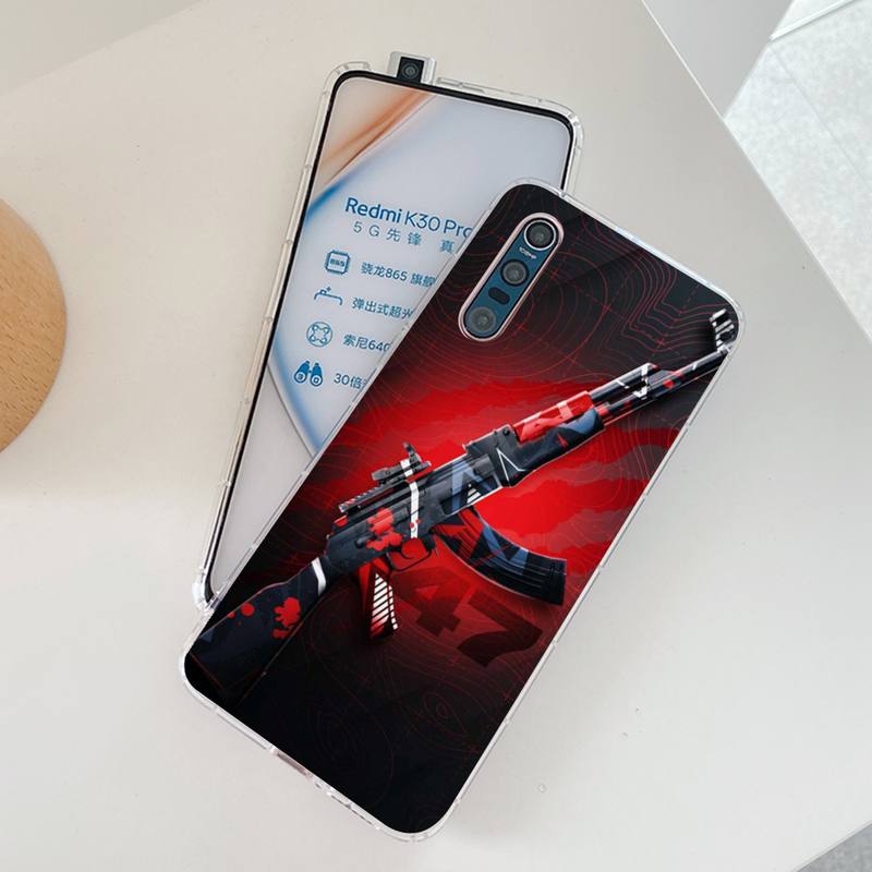 YNDFCNB AK47 Handgun Gun BUllets Phone Case for Samsung S21 A10 for Redmi Note 7 9 for Huawei P30Pro Honor 8X 10i Cover