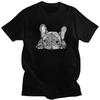 French Bulldog Graphic Tee Men 100% Cotton Short Sleeve T-Shirt Breathable Streetwear Top