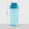 600ml Portable Protein Powder Shaker Bottle Leak Proof Water Bottle for Gym Fitness Training Sport Shaker Mixing Cup with Scale