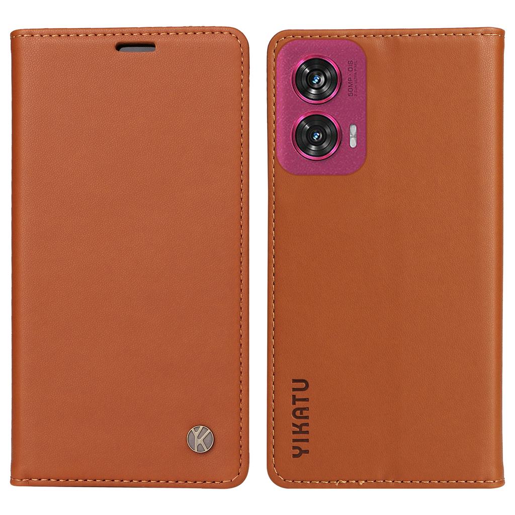 YIKATU YK-001 For Motorola Edge 50 Fusion 5G Case Leather Phone Cover with Wallet