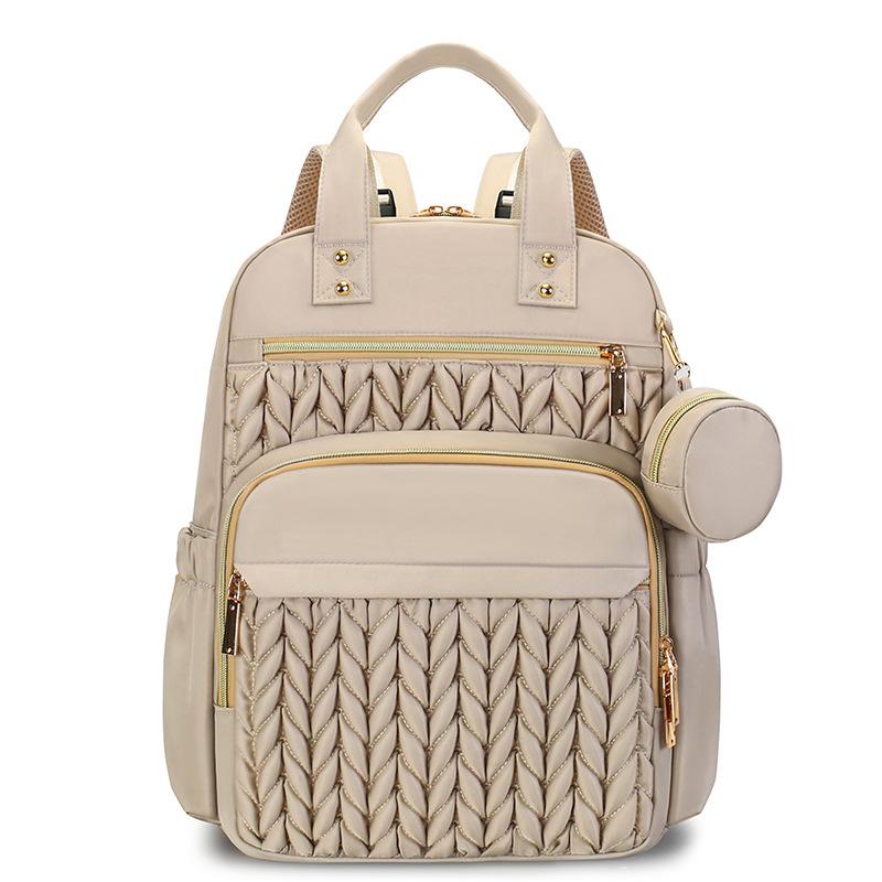 New Style Mommy Bag, Outdoor Backpack with Shoulder Straps, Diaper Pad, Bottle Storage Bag, Large Capacity Mother and Baby Bag