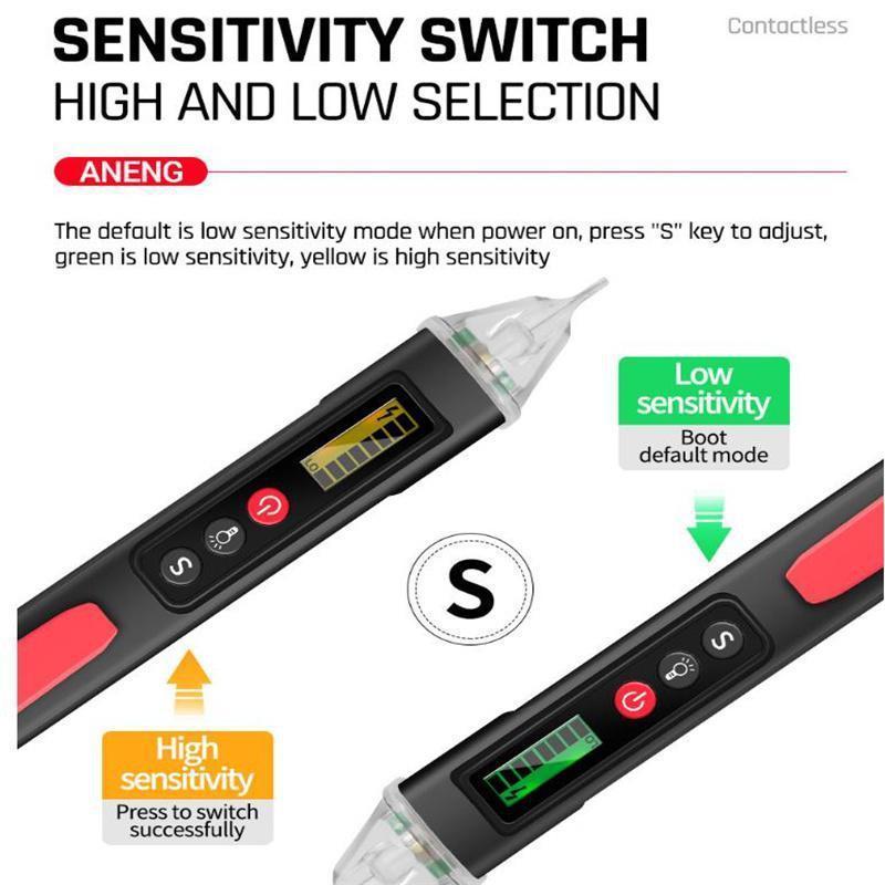 Digital Display Test Pen AC DC Voltage Detectors Smart Non Contact Tester 12 1000V Current Electric Sensor