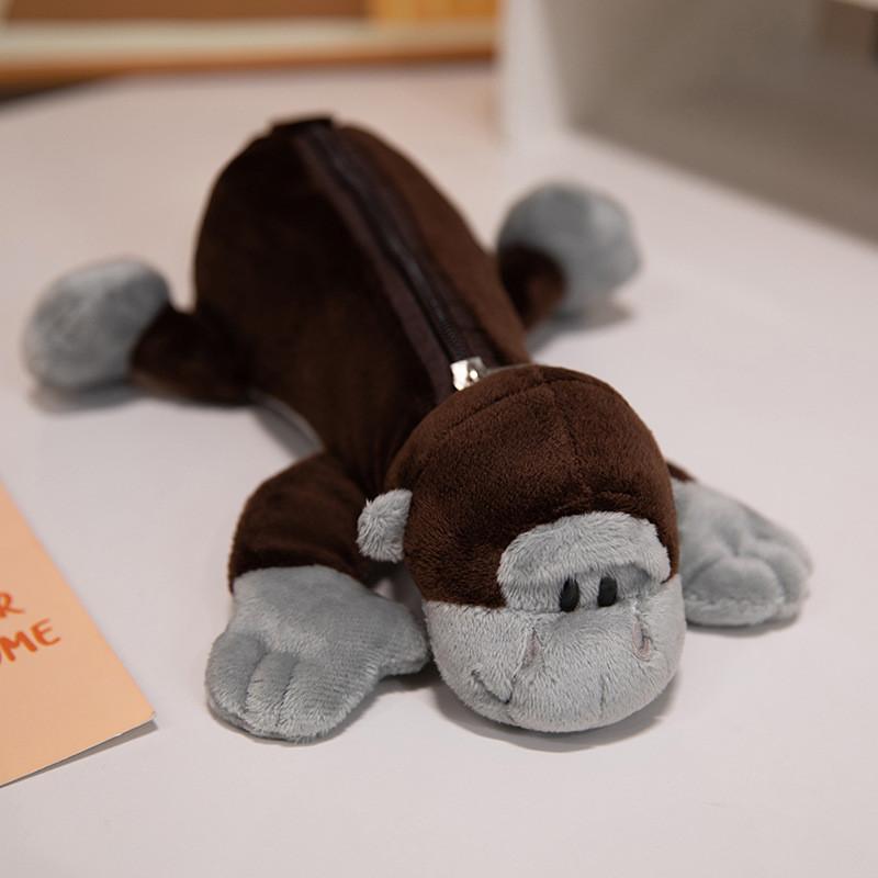 Plush Animal Pen Case With Large Capacity For Students And Office Supplies