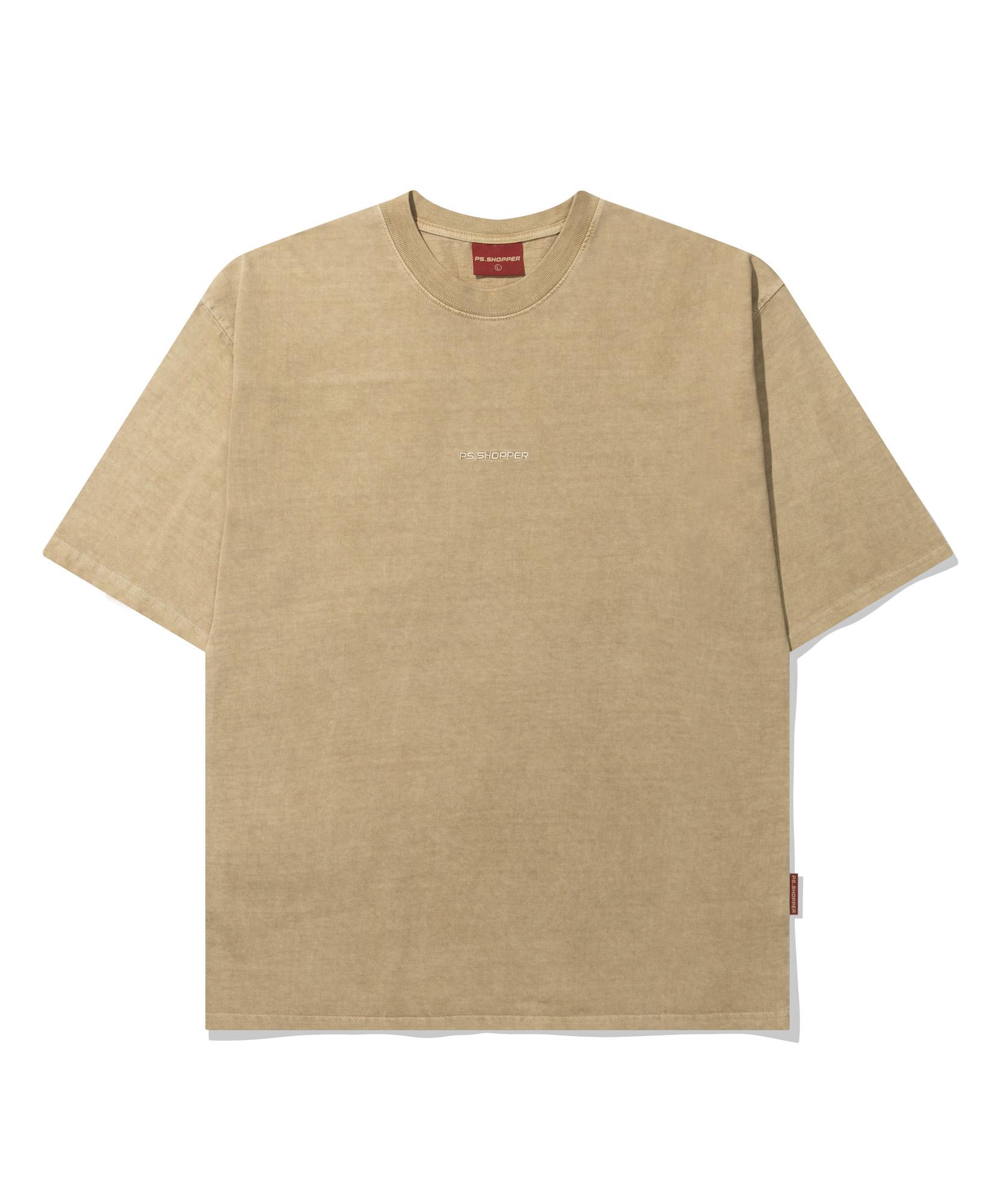 Ps Shopper Pigment Back Cut-Out Short Sleeve [Camel] L