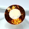 NATURAL 10.65 Ct ORANGE Sapphire Round Brilliant Cut CERTIFIED Loose Gemstone