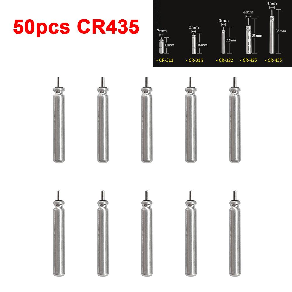 10-50pcs Electric Battery Luminous Fishing Float Lithium Pin Battery Tools Night Fishing Float Tackle CR311 CR322 CR425 CR435