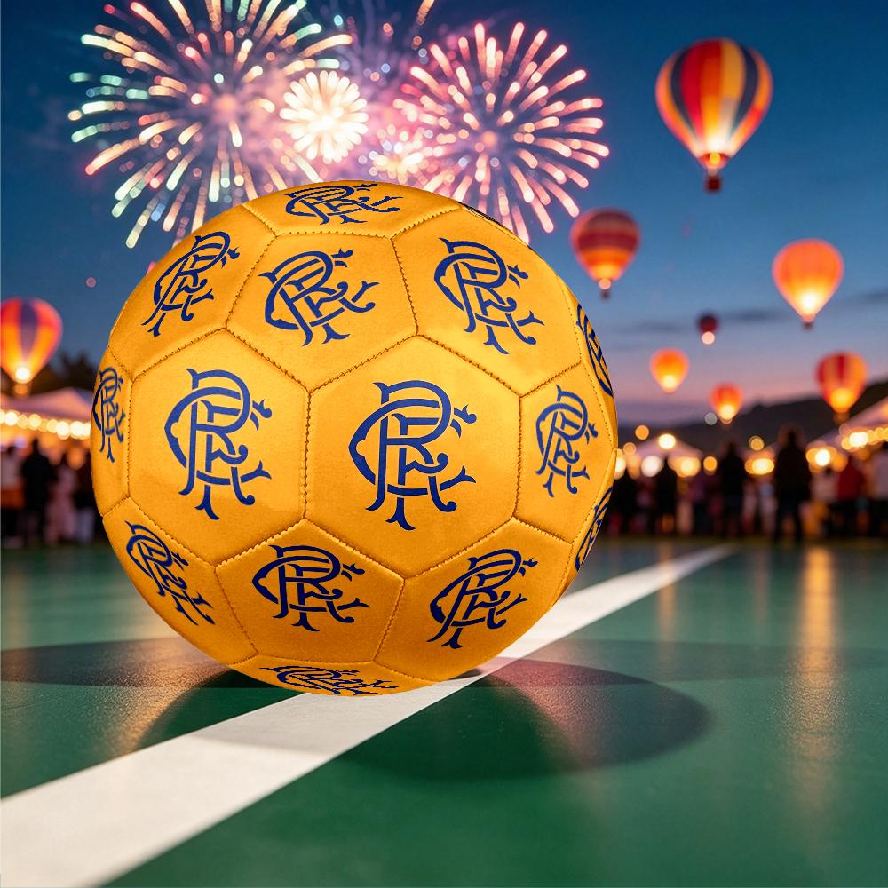 1pc Size 5 Rangers FC Design Soccer Ball - Anti-slip Football for Outdoor Sports Activities, Durable Ball for Game Play