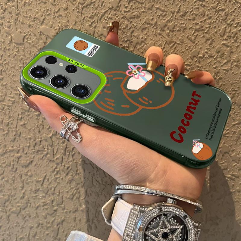 

Coconut Print Frosted Case for Samsung Galaxy A36 A35 A34 A32 A30 A26 A25 A24 A23 A22 5G 4G A20 A16 A15 A14 A13 Acrylic Cover Galaxy Note 20