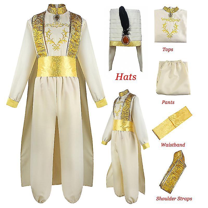 Cosplay Costume Aladdin Lamp Prince Costume Outfit For Adult Man Halloween Carnival Party Movie Cosplay Clothes