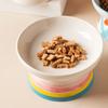 Flat/Slanted Mouth Cat Elevated Bowl Handmade Pet Food Bowl Cute Cat Bowl  for Feeding