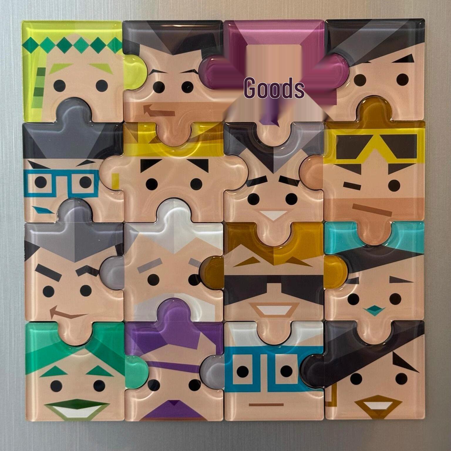 

16 Personality MBTI Puzzle Magnet - Creative DIY Decorative Sticker Souvenir for Friends