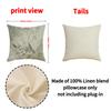 Spring and Summer Versatile Floral Print Pillow Nordic Home Decoration Sofa Cushion Linen Breathable Comfortable Seat Cushion