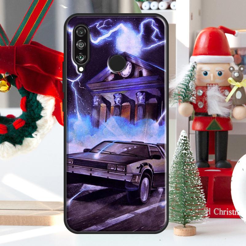 Back To The Future Time Machine For Huawei Nova 9 10 SE 11 Pro Y60 Y70 Y90 Y61 Y91 Y72 Y73 12i 11i 8i P20 P30 P40 Lite Case