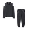 Autumn Women's Off-Shoulder Beaded Sportswear Two-Piece Set