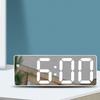 Plug-in Clock Easy To Control Fashionable Home Supplies Popular Acrylic Mirror Alarm Clock Clock Battery Powered Modern Pocket