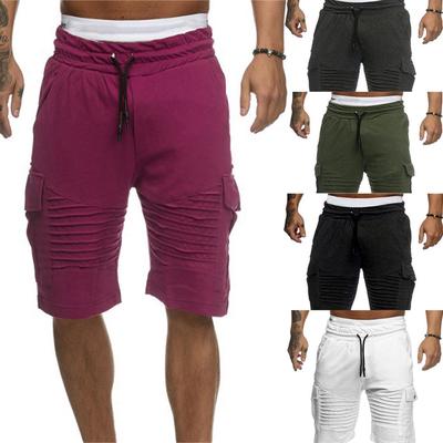 Mens Shorts Casual Summer Athletic Sports Drawstring Solide Beach Surfing Swimming Loose Short Pants Trunks