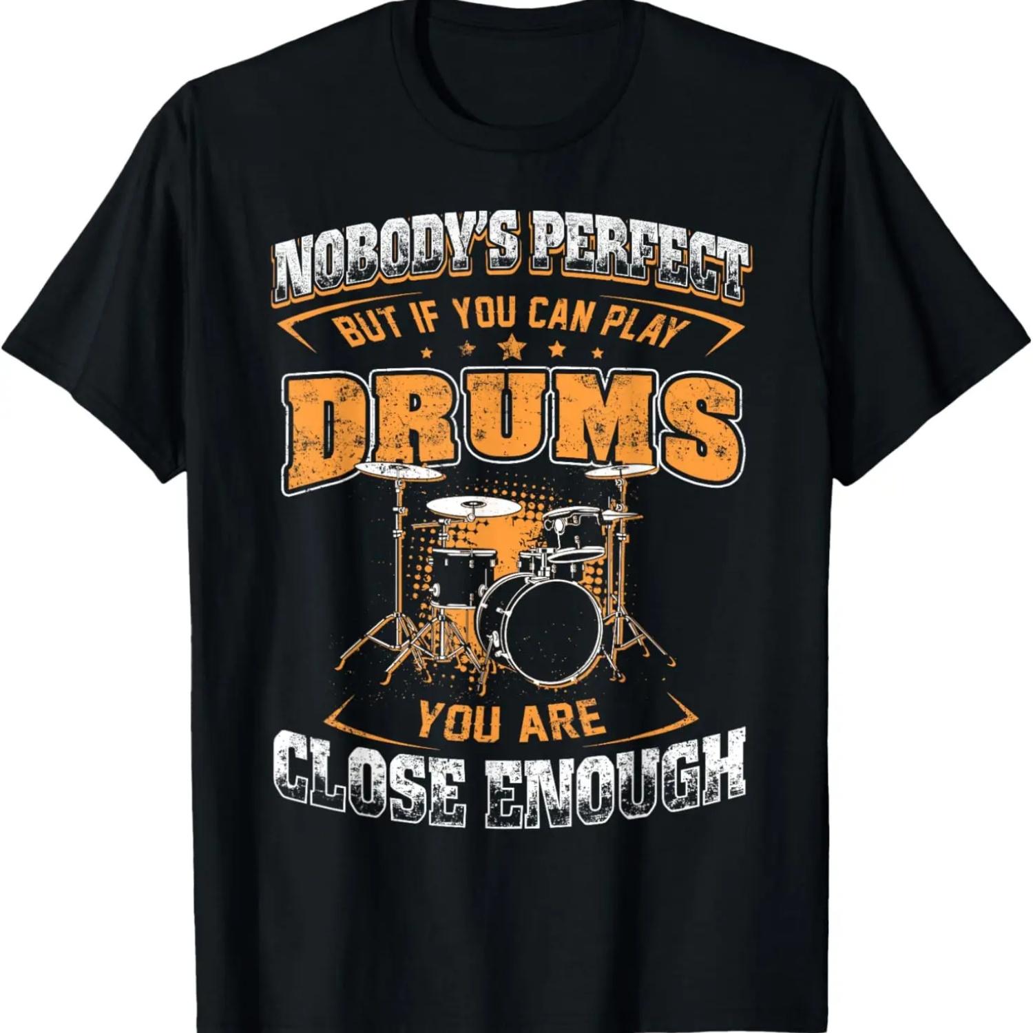Никто не идеален - Достаточно хорошо, если умеешь играть на барабанах - Футболка (2) S чёрный