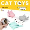 Silicone Fish Cat Teaser & Slow Feeder Toy for Self-Amusement and Dental Health