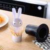 Toothpick Storage Box Large Capacity Dustproof Self-Picking Rabbit Toothpick Holder for Home