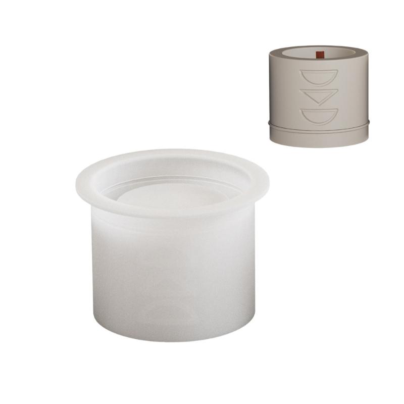 Creative Silicone Mold Round Shape Succulent Planter Moulds Candle Cup Moulds Suitable for Hand-Making Candle Cups