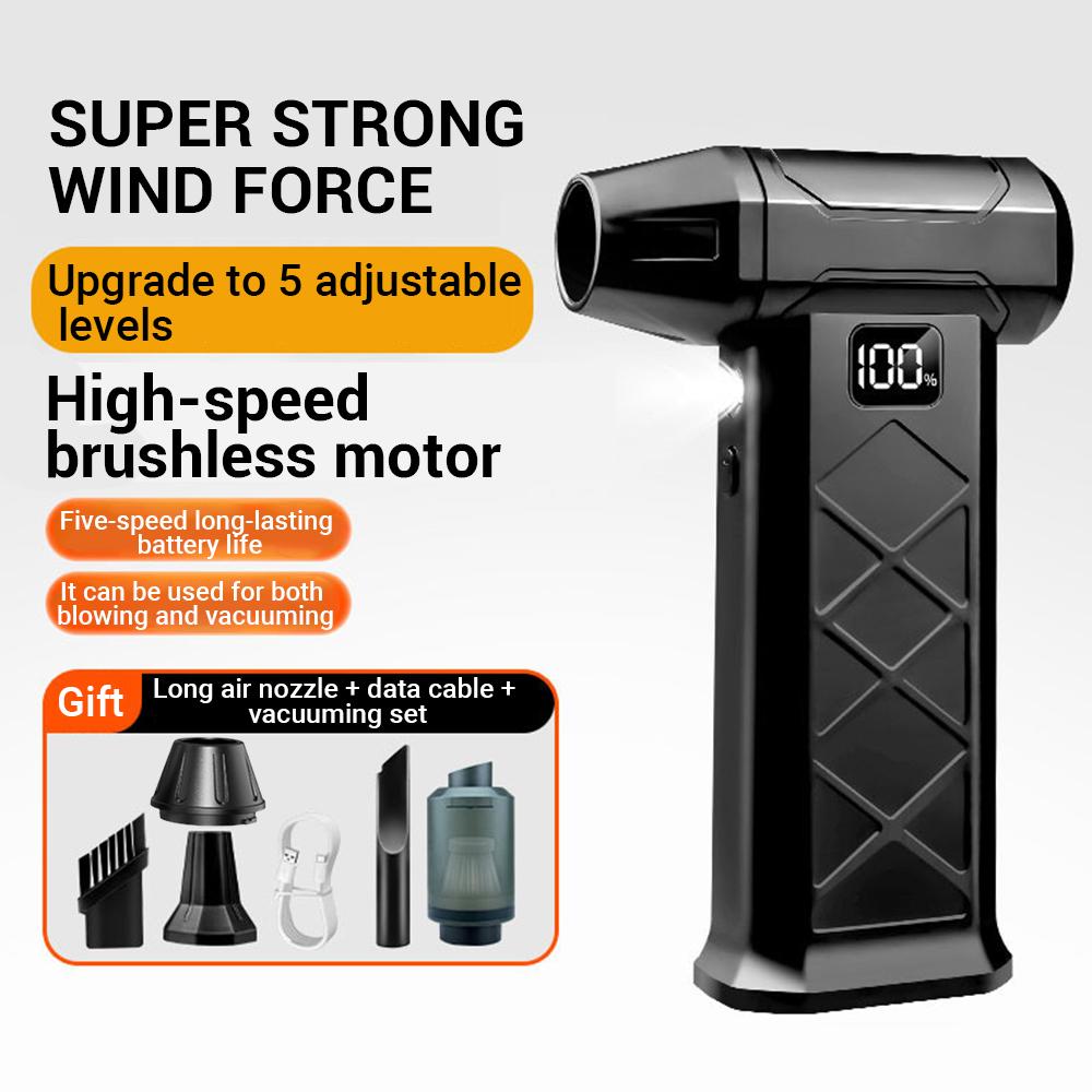 800000RPM Turbofan High Power Jet Fan Brushless Motor Variable Speed Dust Blower Cleaning Tool Air Duster Air Blower Handheld