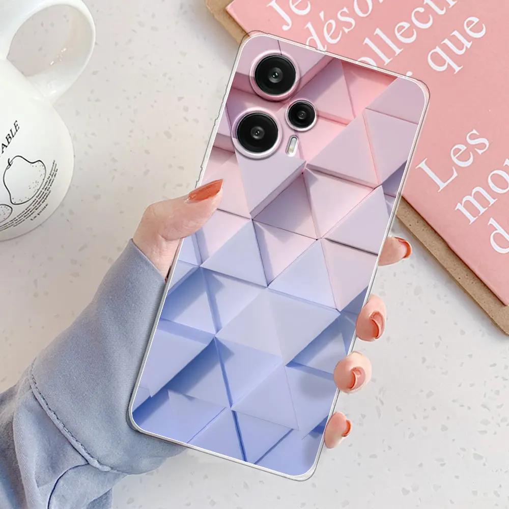 For Poco F5 Case For Poco F5 Pro Cover Girls Clear Soft Silicone Fundas Phone Cases For Xiaomi PocoF5 F5Pro Case Coque