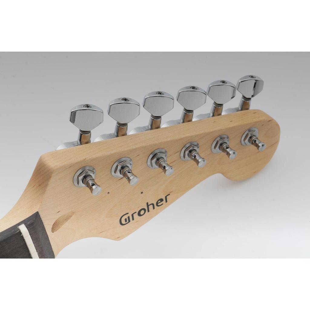 Wilkinson WJN07 Guitar Tuners for Fender Electric Chrome E-Z-LOK 6-Piece Strat/Telecaster Guitars,