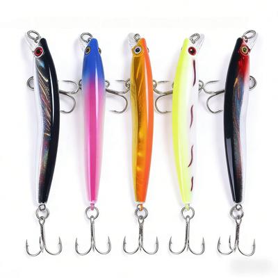 Gradient Short Tongue Minnow Lure5Gram8Centimeter-sized Bionic Lure for Freshwater and Saltwater, Suitable for All Swimming Laye