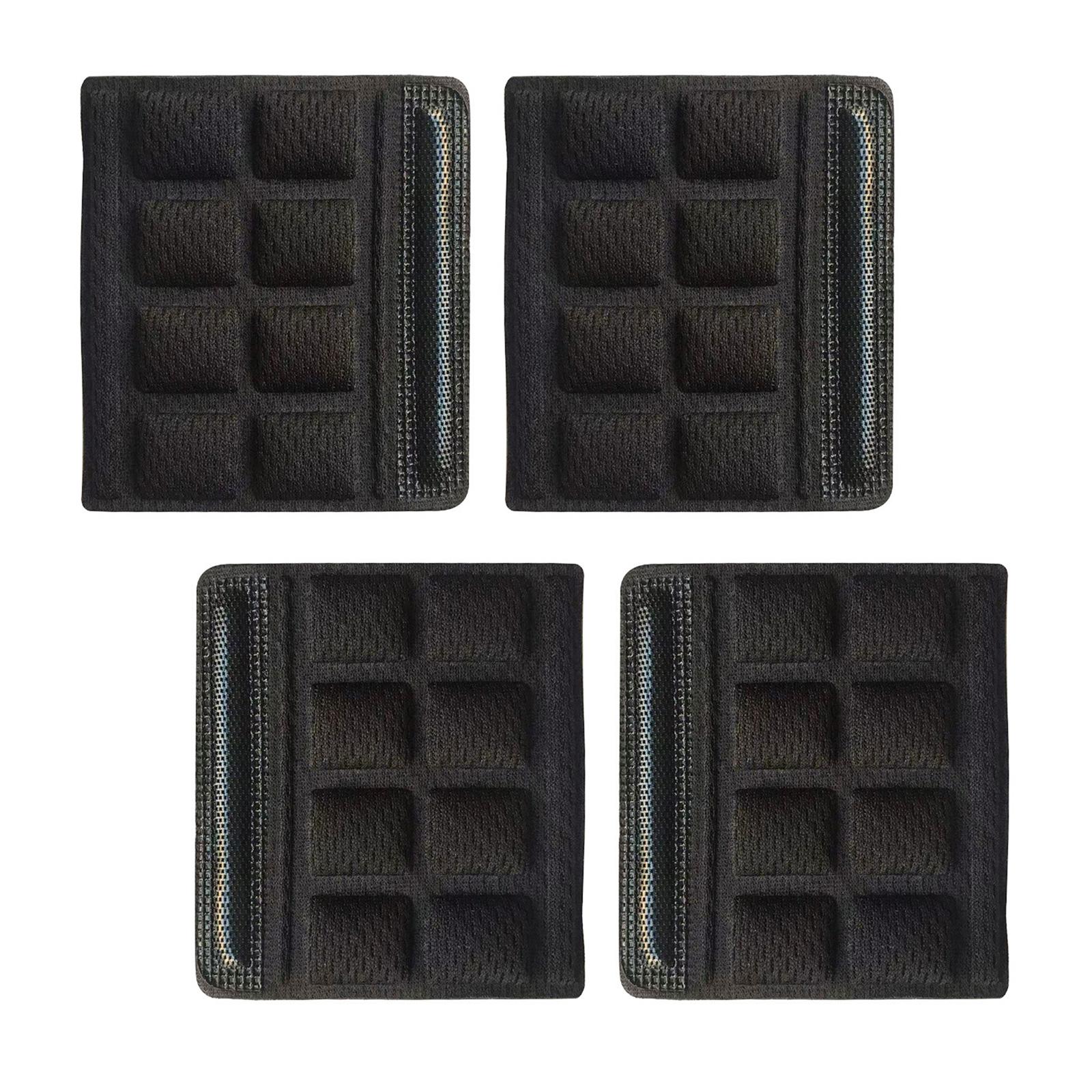 

4 шт. Дихаючі шоломи Губка для підкладки та опора для підборіддя для чудового захисту голови Покращена безпека їзди чорний