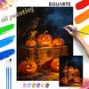 5D Halloween Oil Painting Painting Art Coloring Painting Handmade DIY Raven Pumpkin Autumn Home Decoration Painting