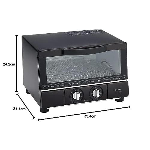 Tiger Thermos (TIGER) Oven Toaster Umapan Toaster Triple Heater Design Matte Black KAE-G13NK