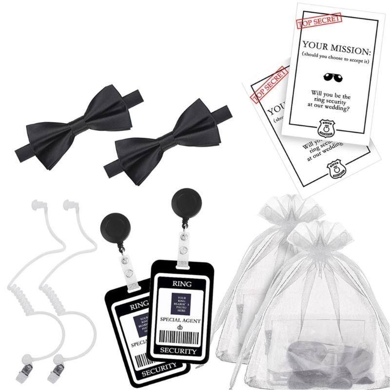 Kostýmy pro tajné agenty včetně černých brýlí, sluchátka a kravaty Bezpečnostní strážce Cosplay kostým pro dítě i dospělého