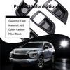 A51K-For Mitsubishi Pajero Sport  4PCS Carbon Fiber ABS Car Door Handle Bowl Protector Cover Trim Moldings Car Styling