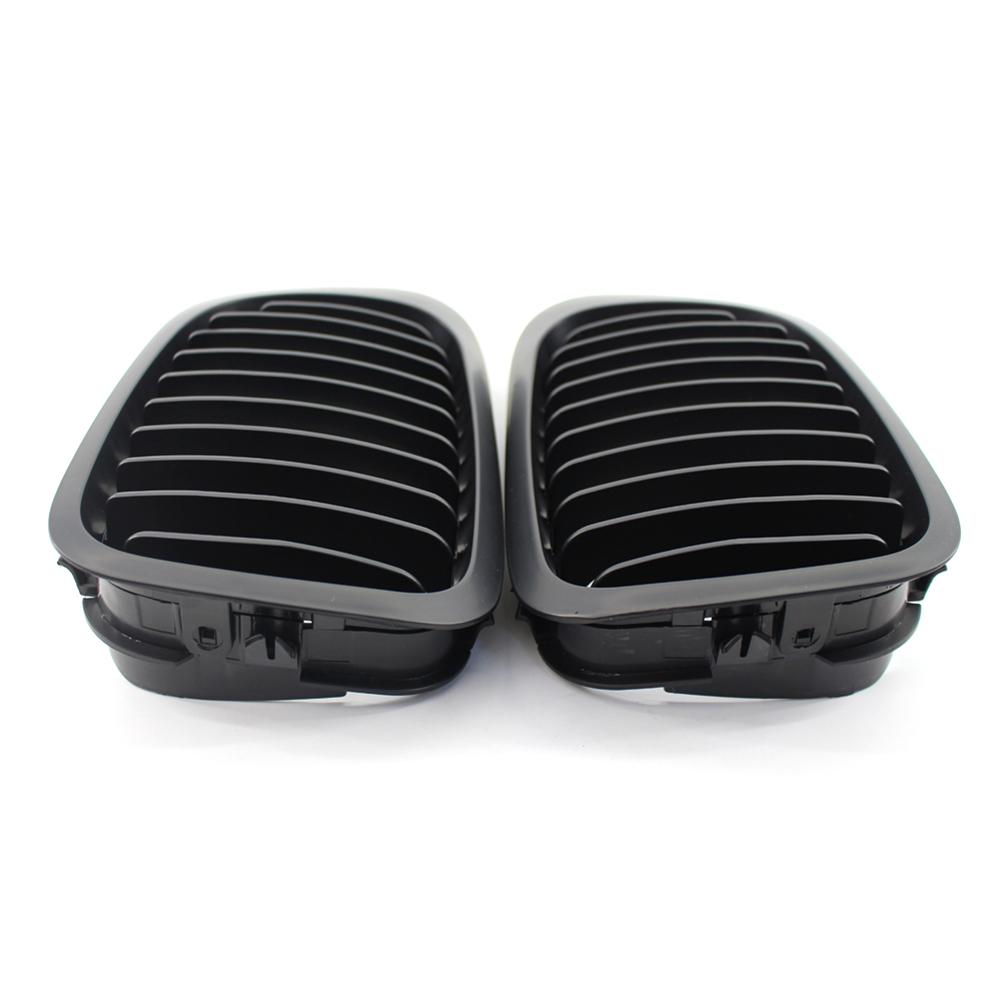 

2 шт. передняя черная решетка радиатора автомобиля матовая глянцевая передняя центральная решетка радиатора для BMW E46 дорестайлинговое 2-дверное купе