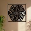 1pc Mandala Metal Wall Art Iron Statue Mural, Weather-Resistant for Living Room Garden Fence, New Year Christmas Easter Thanksgiving Home Decor