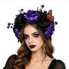 Gothic Artificial Flower Headband Realistic Costume Floral Head Wear  Halloween Party