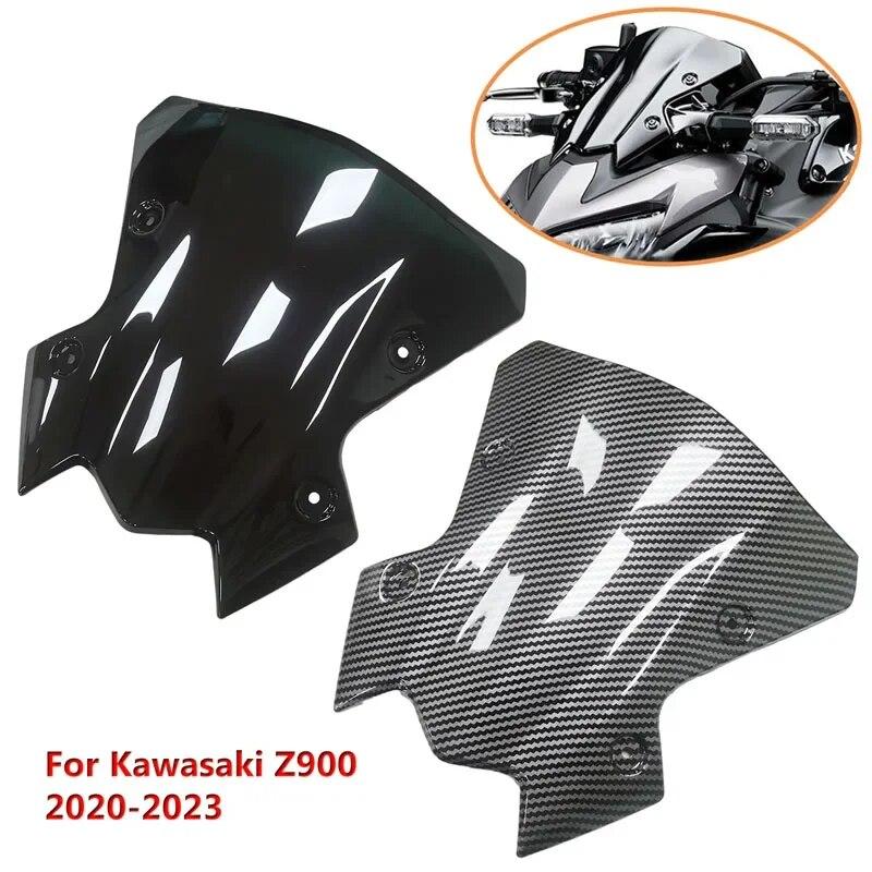 1Pcs Plastic Motorcycle Windshield Windscreen Covers Fit Kawasaki Z900 2020-2022 2023 Motorbikes Front Wind Deflector Parts