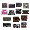 Trendy Alphabet Series Badge – Fun & Colorful Brooch Pin for Backpack Decoration